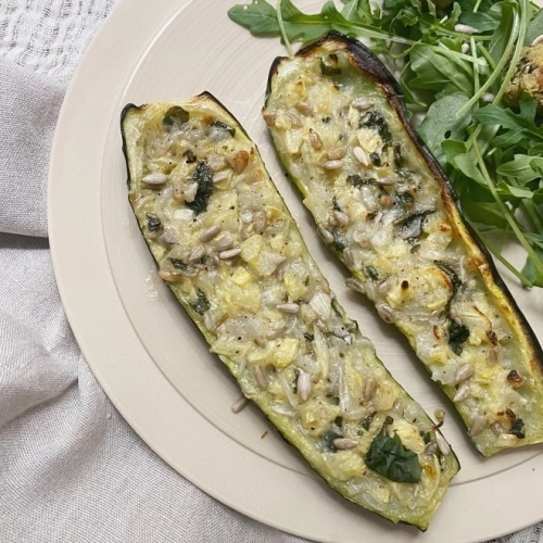 Courgettes farcies veggie