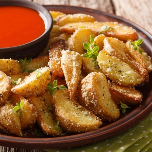 Pommes de terre croustillantes au parmesan