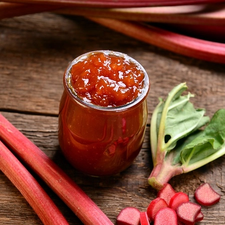 Confiture à la rhubarbe d'Agathe