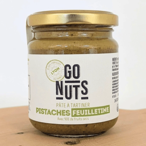 Pâte à tartiner pistaches feuilletine BIO