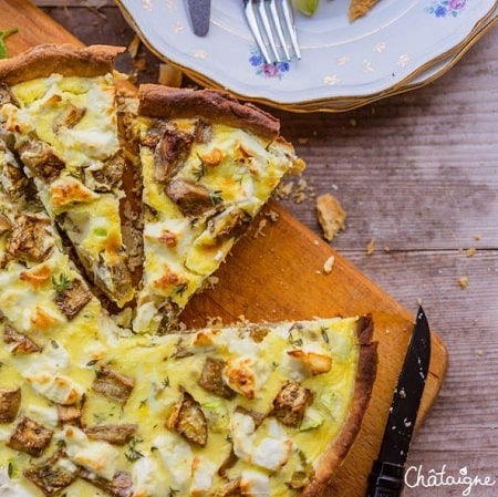 Tarte aux légumes d’été grillés et feta