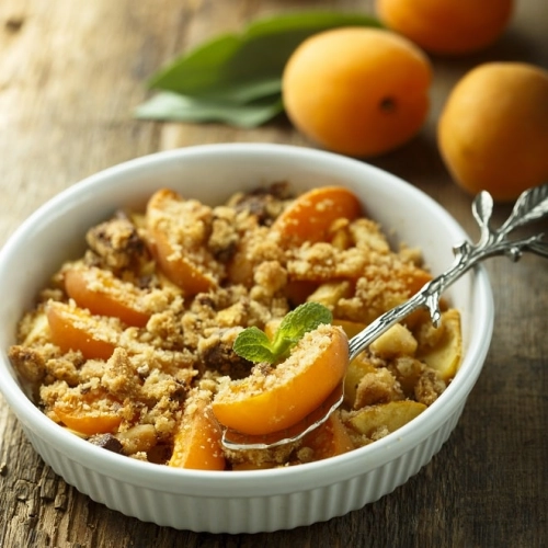 Crumble aux abricots