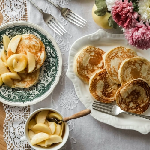 Pancakes fourrés aux pommes