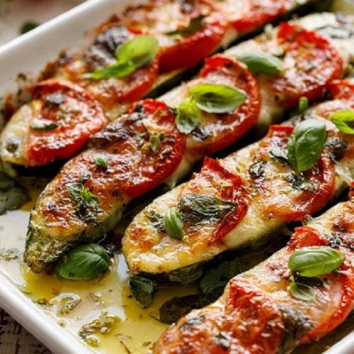 Tartines de courgettes tomates mozzarella