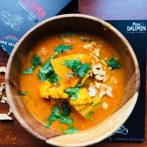 Panier recette - Curry aux navets boule d'or et chou-fleur (4 pers.)