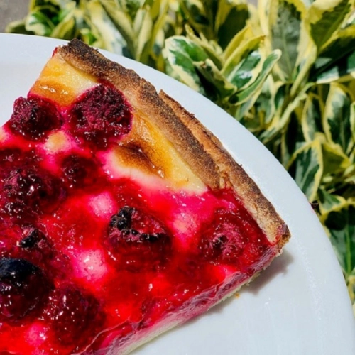 Gâteau d'été aux framboises