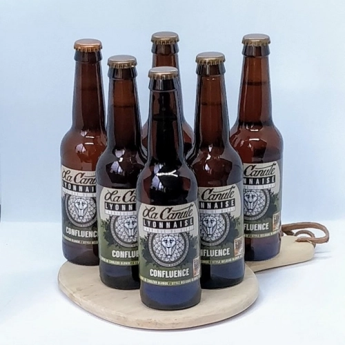 Panier de 6 bières blondes  artisanales "Confluence"