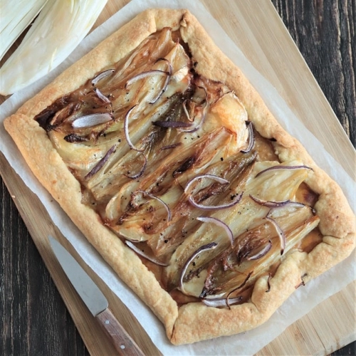 Tatin d'endives au bleu