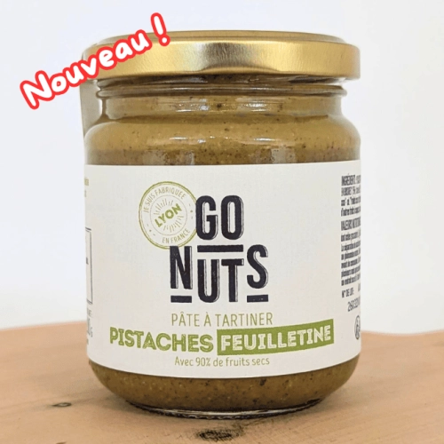 Pâte à tartiner pistaches feuilletine BIO