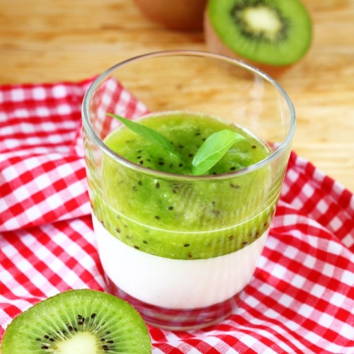 Panna cotta aux kiwis