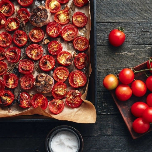 Tomates rôties au four