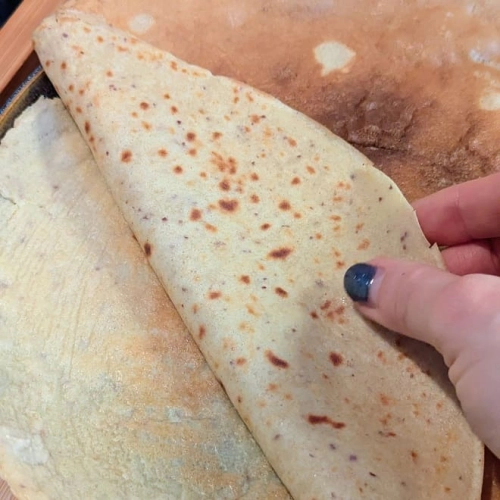 Crêpes à la pomme crue