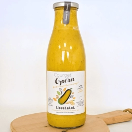 Soupe de courgettes, panais et amandes