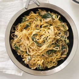 Spaghetti façon carbonara healthy