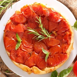 Tarte tatin tomates basilic