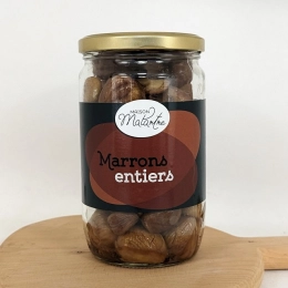 Bocal de marrons entiers