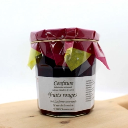 Confiture artisanale 4 fruits rouges