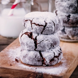 Crinkles aux amandes et chocolat