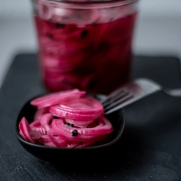 Pickles d'oignons rouges
