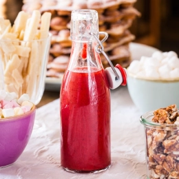 Sirop de queues de fraises