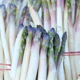 Cagette d'asperges violettes