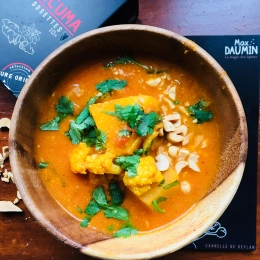 Panier recette - Curry aux navets boule d'or et chou-fleur (4 pers.)