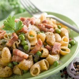 Pâtes aux petits pois à la française