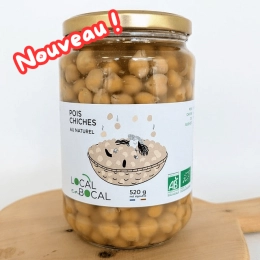 Bocal de pois chiches au naturel BIO