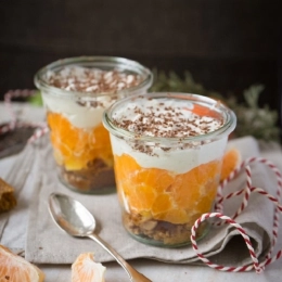 Trifle aux agrumes et pain d'épices