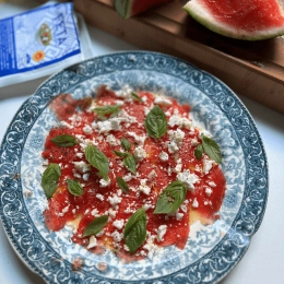 Tartare végétal à la pastèque