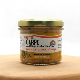 Rillettes de carpes au poivre vert et zeste d'orange