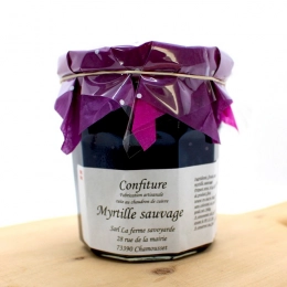 Confiture artisanale de myrtilles sauvages