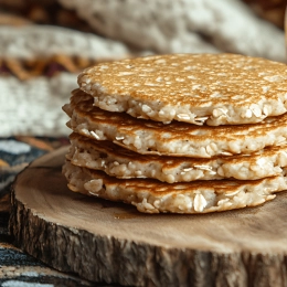 Galettes aux flocons d'avoine et mimolette