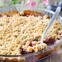 Crumble aux prunes