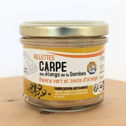 Rillettes de carpes au poivre vert et zeste d'orange