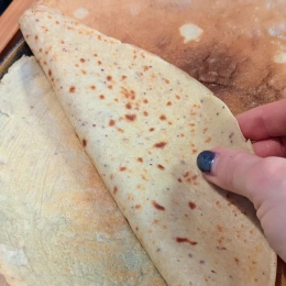 Crêpes à la pomme crue