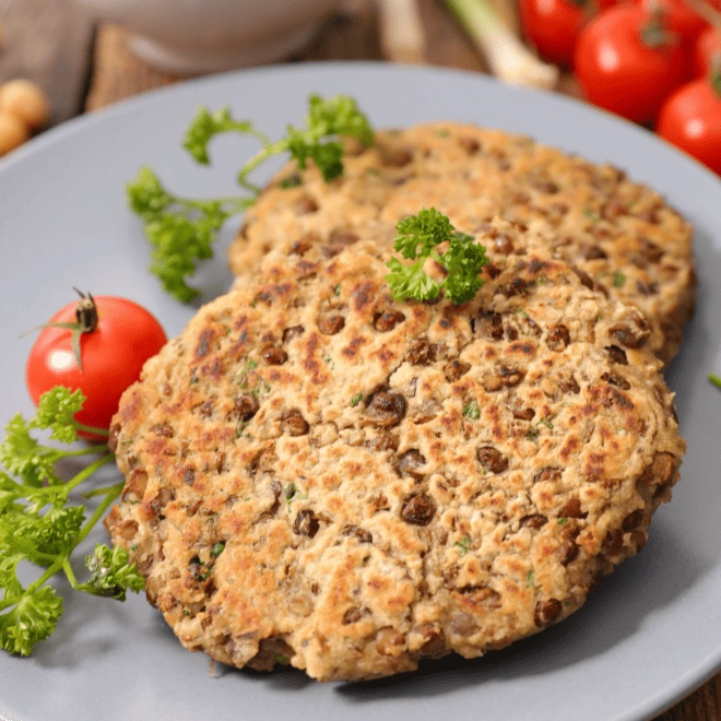 Steaks de lentilles facile (4 ingrédients)