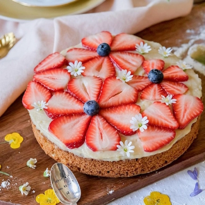 Gâteau aux fraises  Recettes et astuces