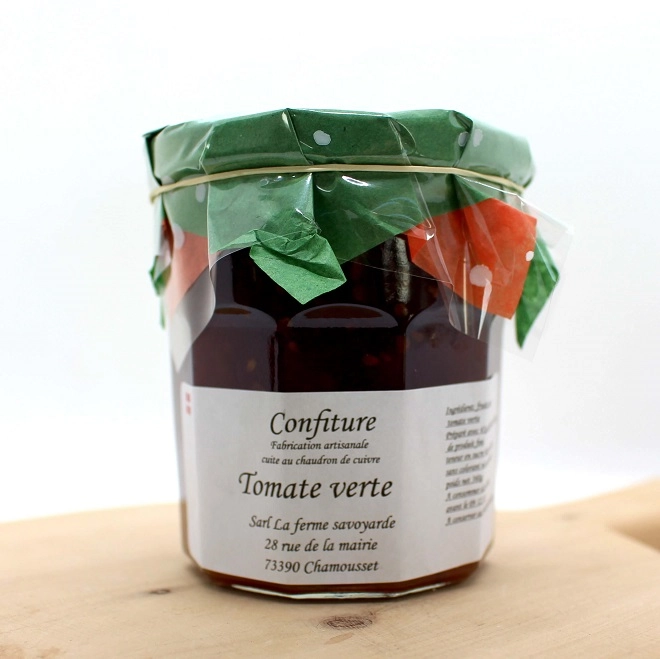 Confiture artisanale de tomates vertes