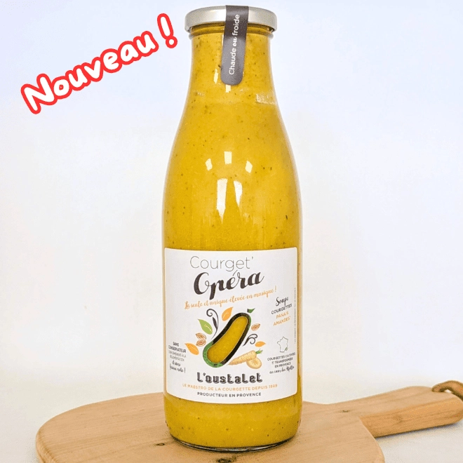 Soupe de courgettes, panais et amandes