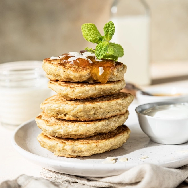 Anti-gaspi : pancakes sans beurre (à la compote)