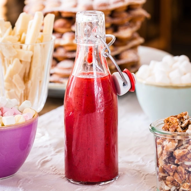 Sirop de queues de fraises