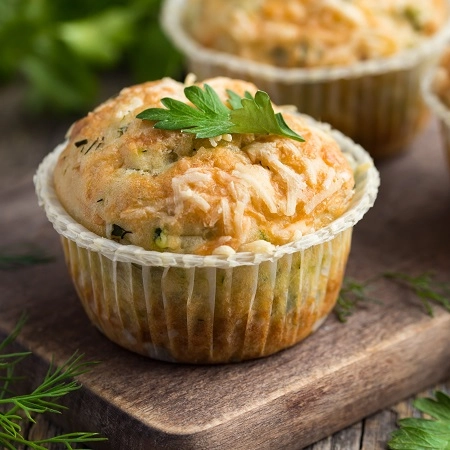 Petits moelleux de poireaux au jambon