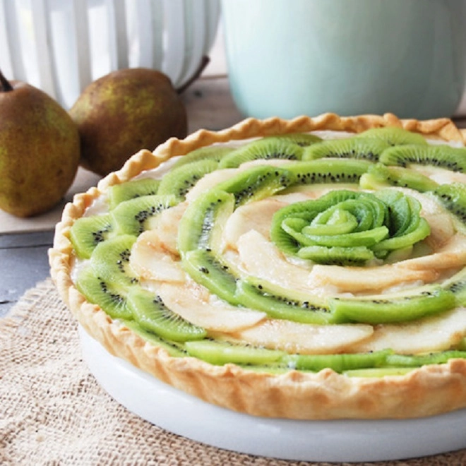 Tarte poires kiwis