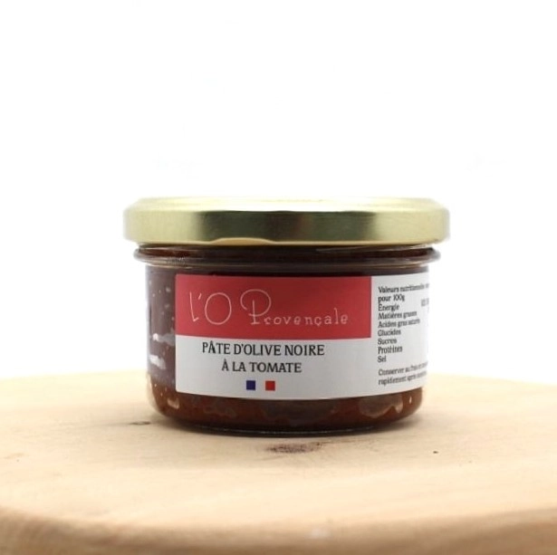 Pâte d'olive noire à la tomate