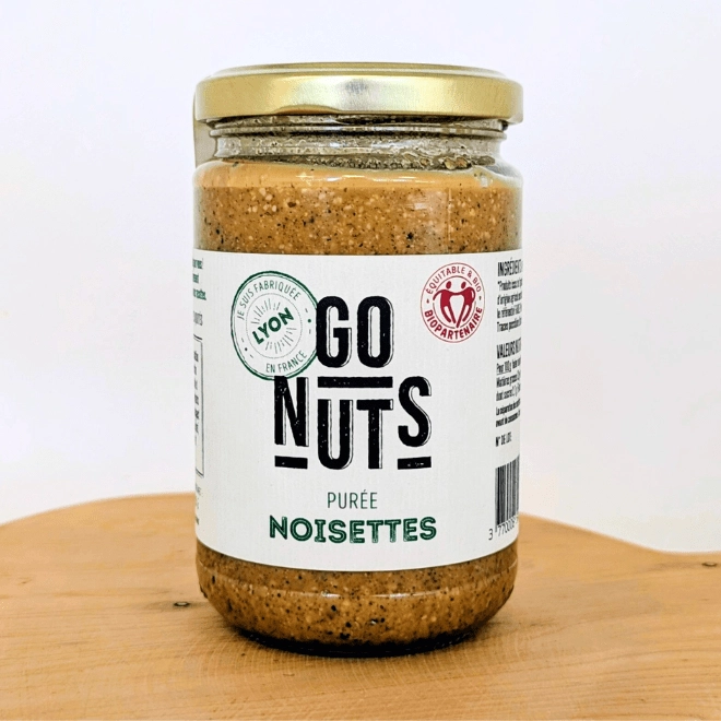 Purée de noisettes toastées BIO