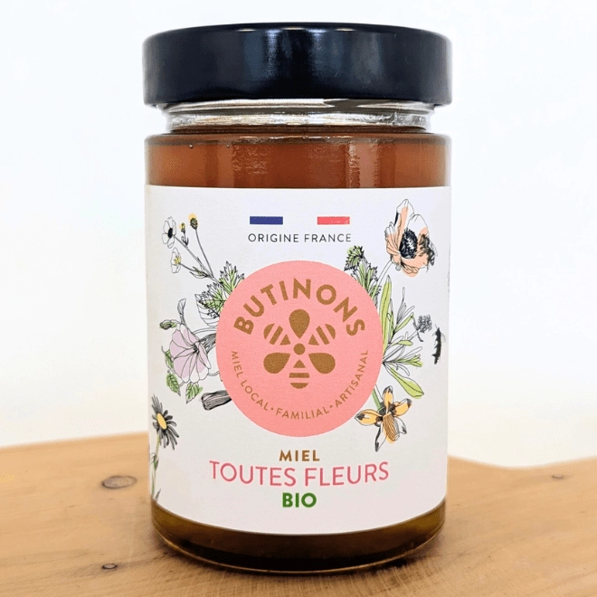 Miel d'été crémeux toutes fleurs BIO