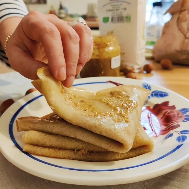 Crêpes Sophie au beurre de noisettes