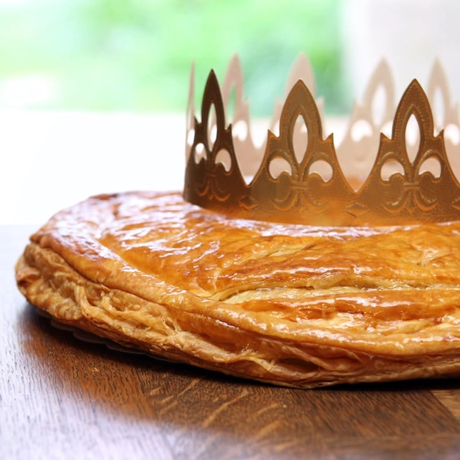 Galette des rois aux pommes et caramel beurre salé