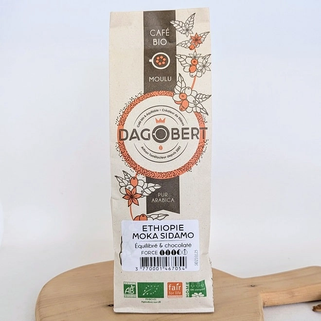 Café Ethiopie "Moka Sidamo " BIO MOULU